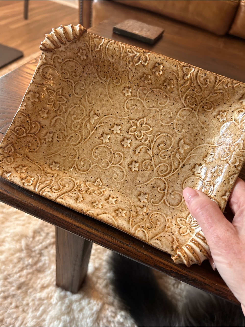 HANDMADE CERAMIC TRAY FROM BLUE RIDGE POTTERS GUILD